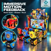Simulateur de tir interactif Meng Duck Battle pour 3 joueurs avec structure métallique pour salles d'arcade et lieux de jeux