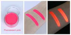 สีเพ้นท์หน้าและผิวกายแบบล้างออกได้ OEM Professional 3G สูตรน้ำ เรืองแสงในที่มืด ใช้กับแสงยูวี อุปกรณ์เพ้นท์ร่างกาย - Product Image 2