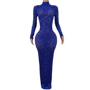 Женское вечернее платье со стразами - Product Image 5