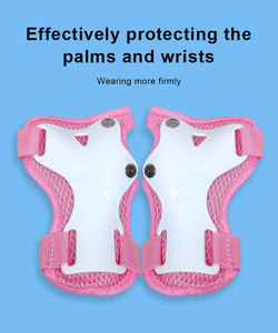 Rouleau de skateboard enfants genouillères et coudières ensemble 6 en 1 ensemble d'équipement de protection pour garçons filles avec protège-poignet - Product Image 5