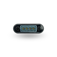 Feu de position latéral 4 LED 12-24V à lentille fumée, clignotant avant pour camion et fourgonnette