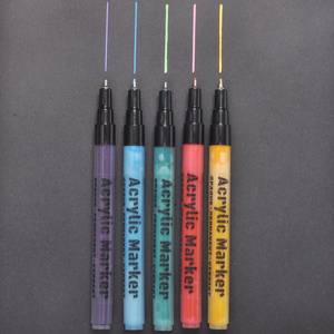 <span class=keywords><strong>Set</strong></span> <span class=keywords><strong>di</strong></span> 48 <span class=keywords><strong>pennarelli</strong></span> <span class=keywords><strong>di</strong></span> arte acrilica punta Fine 12 colori assortiti per pennarello <span class=keywords><strong>di</strong></span> espressione creativa per progetti d'arte - Product Image 3