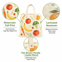 Sac fourre-tout réutilisable en PP non tissé, grande capacité, avec logo personnalisé, écologique et robuste pour les courses