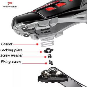 Pédale de verrouillage unilatérale de vélo de montagne, roulement en alliage d'aluminium, pédale plate, pédale de <span class=keywords><strong>chaussure</strong></span> - Product Image 2