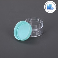 Pot de voyage portable pour soins de la peau, crème visage, petit pot 10g 15g 20g, boîte ronde PS, boîte à pilules, distributeur de cosmétiques, couvercles de couleur personnalisée