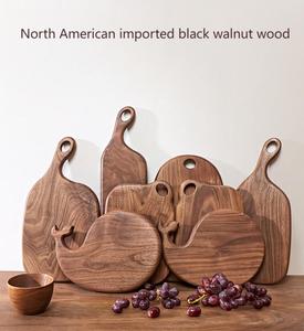 Tabla de Cortar de Madera Maciza de Nogal con Diseño de Dibujos Animados Personalizado <span class=keywords><strong>en</strong></span> Forma de Ballena, Irregular, Amada por los Niños - Product Image 6