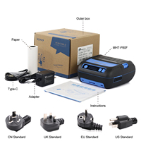 Impresora Térmica Portátil Recargable MHT-P80F con Interfaz USB/Inalámbrica, Certificación CE, 203DPI, Impresión de Etiquetas de Códigos de Barras y Facturas
