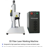 Nouvelle machine de gravure laser CNC à fibre 3D Focuslaser, refroidie par air, haute précision pour gravure de relief sur métaux, compatible DXF/BMP/AI/PLT