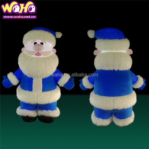 Dekorasi Natal kustom balon Santa Claus LED luar ruangan taman rumput musim dingin dekorasi Model Gas Santa Claus - Product Image 3