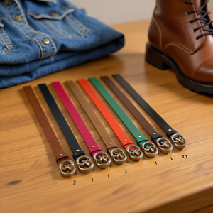 Cintura in PU con Cucitura Serpentina 2.8cm, Moda Casual per Uomo e Donna - Product Image 2