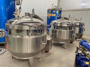 <span class=keywords><strong>Olla</strong></span> <span class=keywords><strong>a</strong></span> Presión Industrial Automática de Acero Inoxidable de 1.4m <span class=keywords><strong>con</strong></span> Motor Eléctrico para Plantas de Procesamiento de Alimentos - Product Image 5