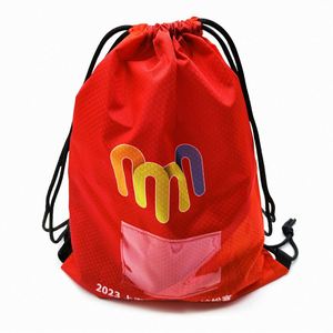 Custom Logo 210D Polyester Waterproof <b>Drawstring</b> Gym <b>Backpack</b> Promotional Colorful String <b>Drawstring</b> Bag for Sports Gift Bag - Product Image 1