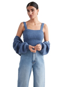 Custom Women's <strong>Sweater</strong> Fashion Knitwear Knitted Jumper Camisole <strong>Cropped</strong> Fitted Knit Top Women's Knitted <strong>Sweater</strong> <strong>Vest</strong> - Product Image 4