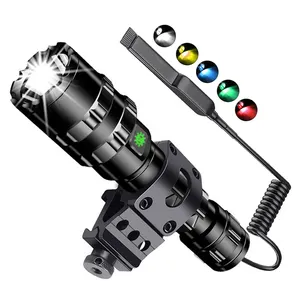 מוצר חדש אוניברסלי עם סוגר רכוב 1600 Lumens LED פנס עם אדום ירוק כחול צהוב לבן מסנן מתאם