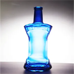超级火石重质白酒酒精饮料低价花式伏特加酒瓶玻璃杯可定制700毫升透明可接受