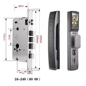 Cerradura electrónica biométrica para puerta, cierre de puerta inteligente con contraseña, tarjeta IC, desbloqueo de huella dactilar, precio más barato, nueva