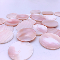 En gros Naturel coquillage plat dos rond rose mère de perle