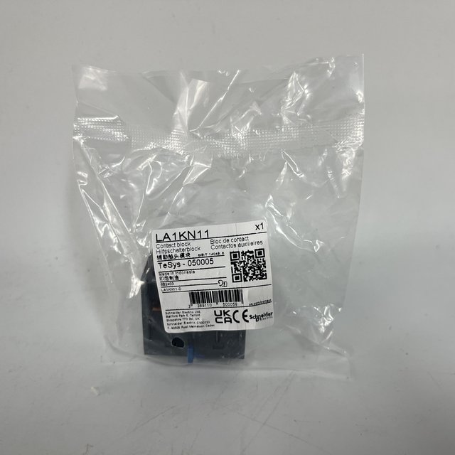 100% Genuine New Schneider Auxiliary Contact Block LA1KN11