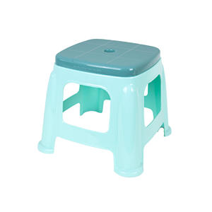 Tabouret carré en plastique moderne pour chambre à coucher Structure solide Surface lisse Léger et facile à nettoyer OEM disponible - Product Image 1