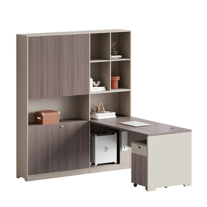 Estación de Trabajo Modular Contemporánea de Madera para 2 Personas, para Centros de Atención Telefónica, con Diseño de Paneles, Marca <span class=keywords><strong>JIBAN</strong></span> - Product Image 3