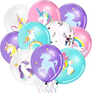 <strong>Unicorn</strong> Latex Balloons Kit Rainbow Birthday <strong>Party</strong> Balloons <strong>Supplies</strong> for <strong>Unicorn</strong> Theme Birthday - Product Image 1