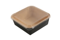 Prix d'usine en gros, grandes tailles SM7-SL1320, boîtes à compartiments en papier kraft robuste, jetables, pour repas, pizzas et salades