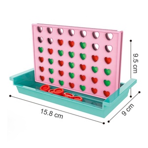 Gioco Classico 4 in Fila <span class=keywords><strong>per</strong></span> Bambini, Divertente Gioco da Tavolo Educativo in Plastica a Forma di Cuore, Gioco di <span class=keywords><strong>Intelligenza</strong></span> Connect Four <span class=keywords><strong>per</strong></span> Bambini - Product Image 4
