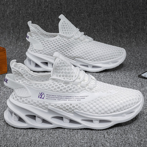 Chaussures de course décontractées à lacets pour hommes, légères, printemps-été, confortables, pour la salle de sport, le jogging, doublure douce, amorti, semelle intermédiaire en EVA - Product Image 2