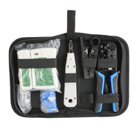 Pince à sertir professionnelle pour câbles réseau, en acier à haute teneur en carbone, kit d'outils manuels OEM pour le sertissage de fiches modulaires