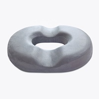 Oreiller de siège en mousse à mémoire de forme en forme oblongue, orthopédique, ergonomique, housse amovible et lavable pour le coccyx
