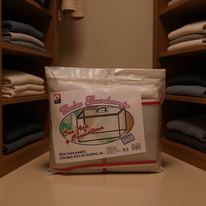 Bolsa Organizadora de Ropa de Plástico PE Moldeado por Inyección Mnj, 70x55x28cm, con Asa y Cremallera para Ropa de Invierno y Mantas - Product Image 4