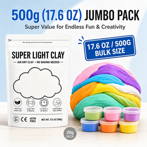 Arcilla Superligera de 500 g/bolsa, Arcilla Suave para Modelar, Slime para Esculpir, Juguetes Educativos Unisex con Acabado Resistente al Agrietamiento - Product Image 1