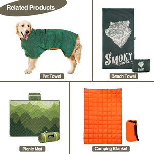 שק שינה מתקפל רב תכליתי, עמיד למים, רך ועמיד מחומר אוקספורד לחיות מחמד - משטח לכל מזג אוויר להרפתקאות קמפינג בחוץ - Product Image 6