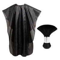 Vente Flash Cape de Coiffure Étanche pour Barbier, Salon de Coiffure, avec Brosse à Cheveux, pour la Vente en Gros