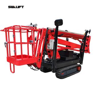 Elevador articulado sobre orugas de araña todo terreno de 10-24M, plataforma de trabajo aéreo, chasis de orugas, elevador telescópico hidráulico eléctrico - Product Image 4