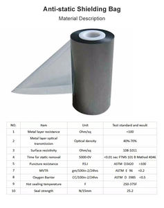 Thâm quyến metalized che chắn Túi uline tĩnh lá chắn Túi tĩnh điện xả bảo vệ bao bì chống tĩnh điện ESD Túi - Product Image 6