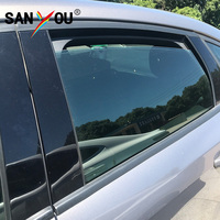 Película de Vidrio para Automóviles VLT 3% 10% 35%, Nano Cerámica IR 99%, Rechazo de Calor, Bloqueador UV, Adhesivos Negros Oscuros para Automóviles