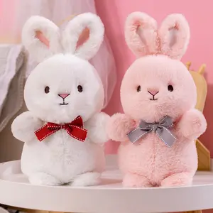 8-inch Moon-eared Rabbit Plush Toy Exquisite Bunny Doll Girls Gift Children's Comfort Doll Wholesale Claw Machine 8Inch