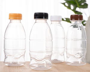 Botella de Plástico Transparente de Grado Alimenticio PP Resistente al Calor de 350 ml - Biodegradable para Leche de Arroz, Jugos, Bebidas Calientes, Té de Burbujas y Leche de Soya - Product Image 1