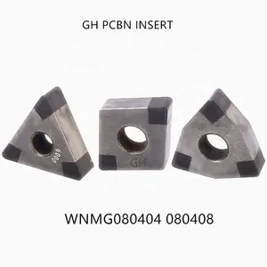 CNC PCBN 6 punte inserto utensile per tornitura TNGA TNMG TNGA160408 solido CBN inserto per acciaio temprato