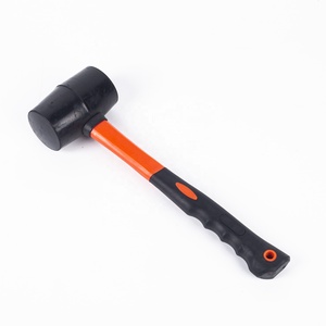 Martillo de seguridad de cabeza dividida con mango recubierto de plástico, martillo de goma elástico para azulejos, decoración del hogar, maquinaria, OEM - Product Image 1