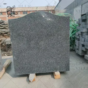 BLVE Custom Classical Monument Gravestone Granite Cemetery Headstone Grey Color Granite Tombstone