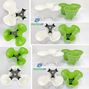 Maceta superventas para decorar el hogar y el jardín, maceta triangular con plástico de alta calidad - Product Image 1