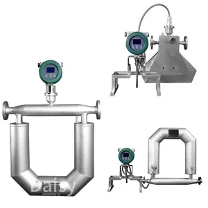 4-20mA HART Water Liquid SS304 Flowmeter Oxygen Solid Particles RS485 Coriolis Mass Flow Meter for Liquefied Gas