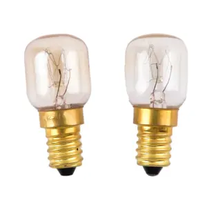 Bóng Đèn Edison AC 220-230V E14 15W/25W Bóng Đèn Tủ Lạnh Ánh Sáng Trắng Ấm Bóng Đèn Dây Tóc Vonfram