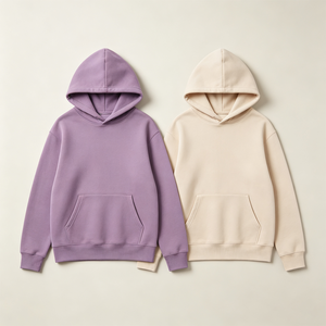Sweat-shirt à capuche décontracté personnalisable de haute qualité, unisexe, vierge, avec support pour logo personnalisé pour la vente en gros - Product Image 1