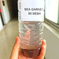 SA Grenat Rose de Mer 80 Mesh pour Découpe à Jet d'Eau, Abrasif à Faible Teneur en Chlore pour la Découpe de Précision du Métal, de la Pierre et du Verre