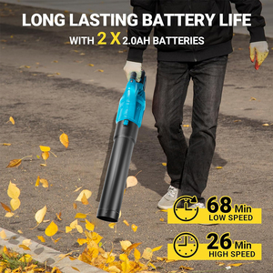 Soplador de Hojas Inalámbrico de 6 Velocidades y 20V, Limpiador Portátil para el Cuidado del Césped, para Soplar Hojas, Polvo y Nieve, Modelo CB08 - Product Image 6