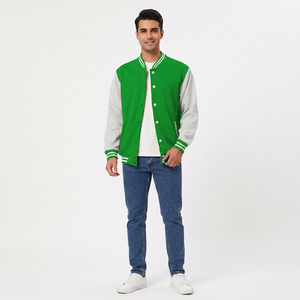 FINER THREADS 2026 Blouson universitaire d'hiver personnalisé pour homme, style urbain, grande taille, avec patchs brodés de style Letterman et de baseball, en toile - Product Image 1
