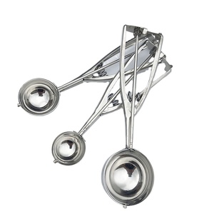 Muỗng <span class=keywords><strong>Muffin</strong></span> Lớn/Vừa/Nhỏ Bằng Thép Không Gỉ Để Nướng, Trái Cây Và Thịt Viên Kem Cookie Scoop Bộ 3 - Product Image 3